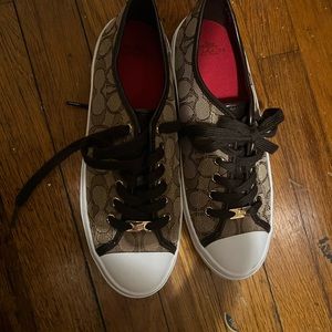 Never worn coach sneakers size 8.